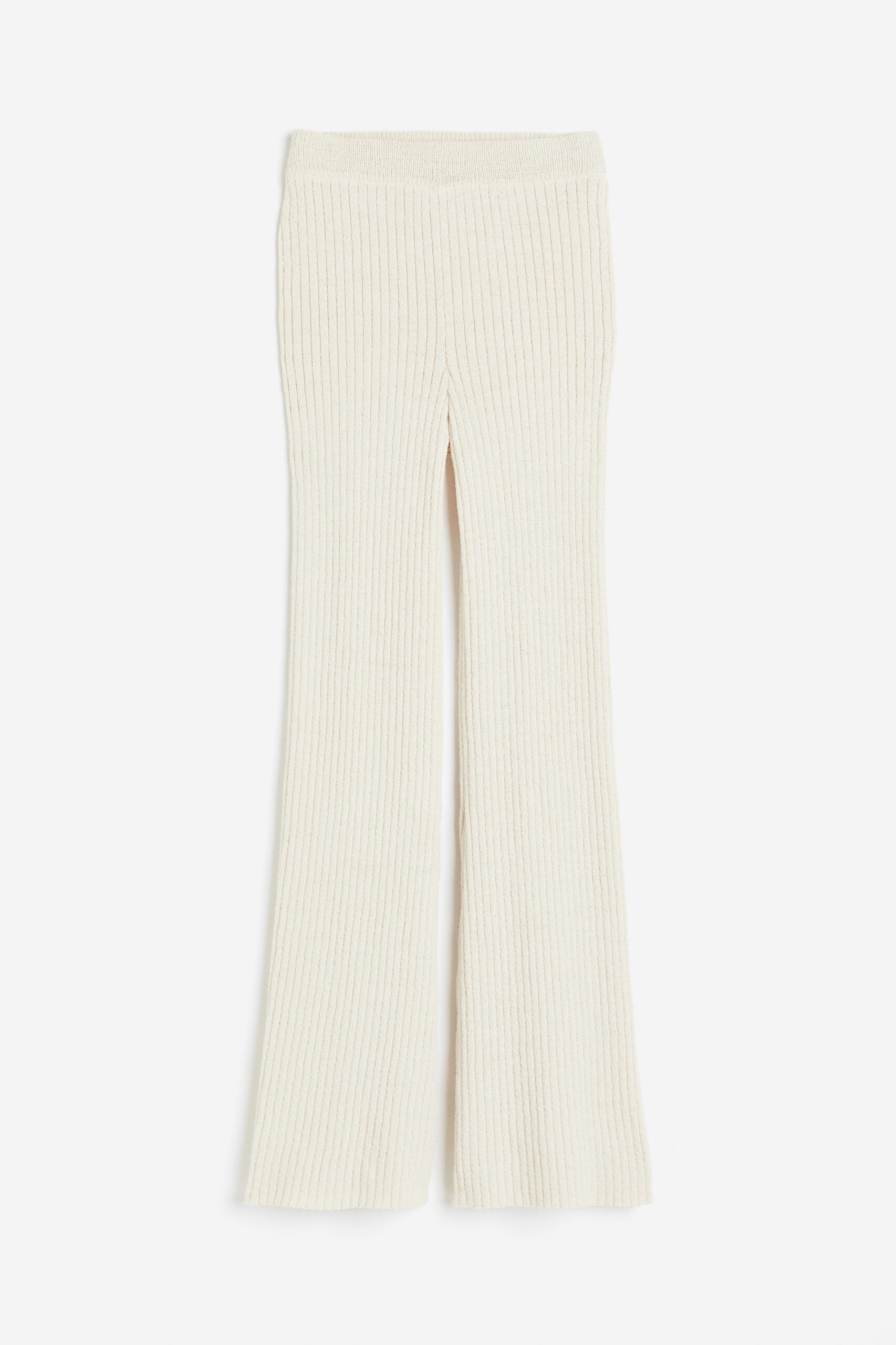 Flared Rib Knit Pants